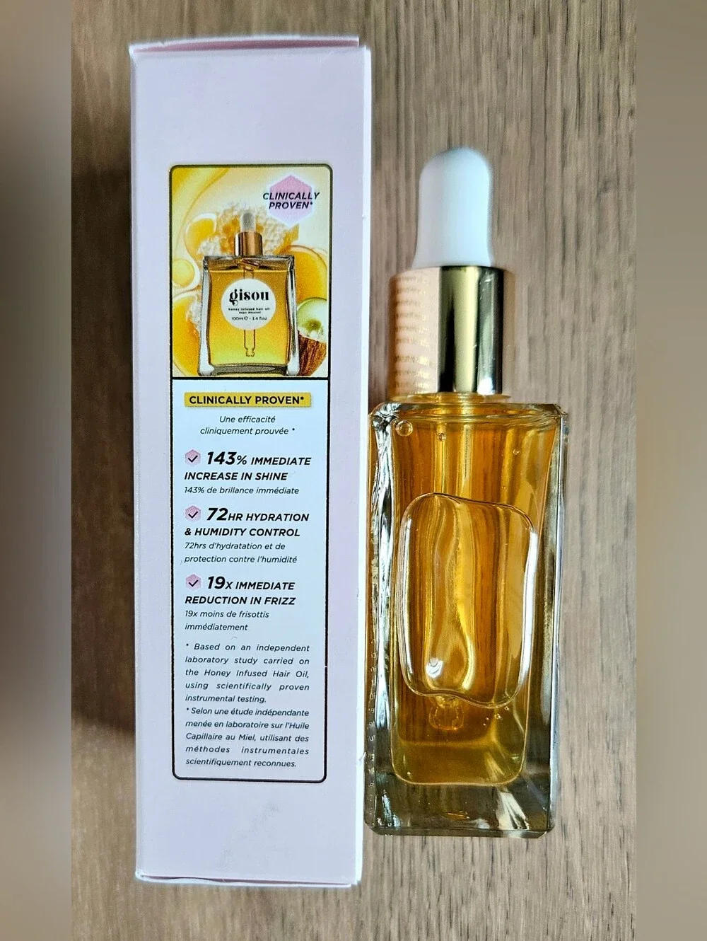 GISOU Honey Infused Hair Oil Shine Heat Protect Anti Frizz NEW 1.7 oz MSRP $46